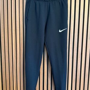 Nike Kids Black Sweatpants with White Logo